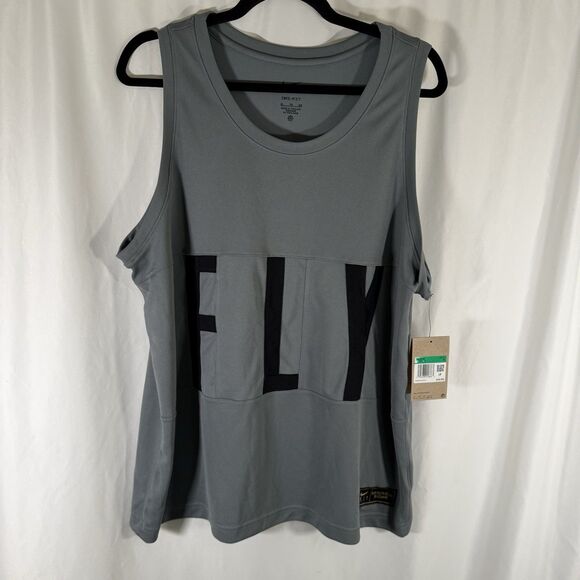 New Nike Fly Tank Top Women's XL Grey Lady Legend Sleeveless Breathable - Picture 1 of 10